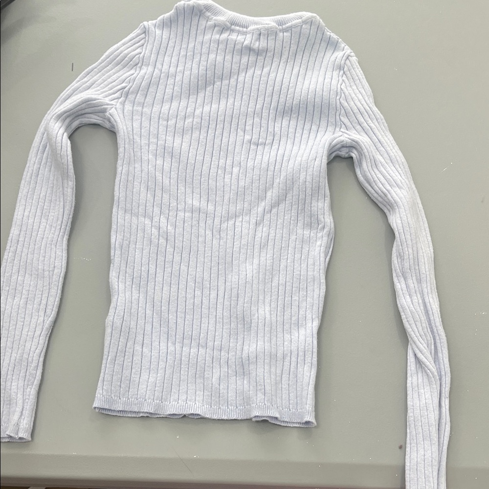Primark Ribbed White Kids Sweater